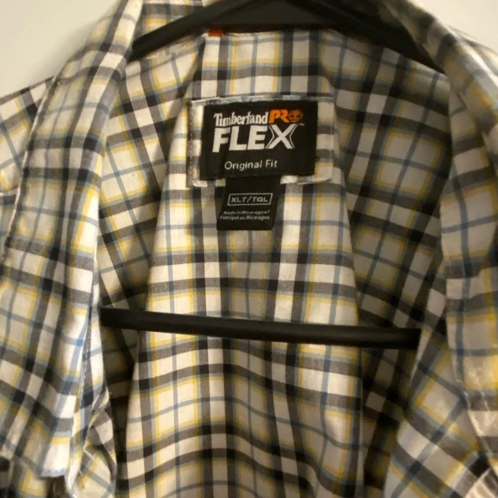 Men's Timberland Pro Flex Plaid Short Sleeve Shirt